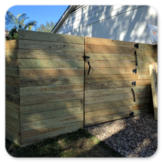 Horizontal Board Wood Privacy Fence Gate