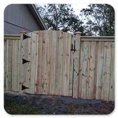 Premium Board on Board Cap Wood Privacy Fence