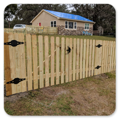 Wood Picket Fence