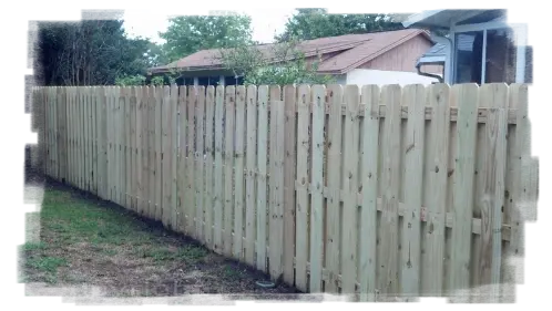 Shadowbox Privacy Fence in Maitland