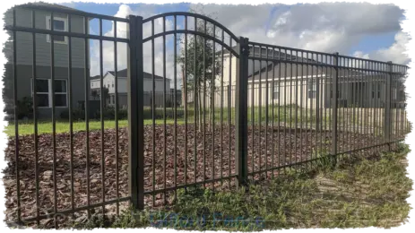 Bronze Aluminum Fence in Clermont
