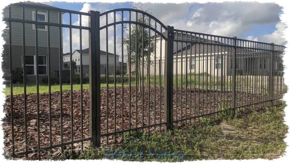 Bronze Aluminum Fence in Clermont by Gifford Fence