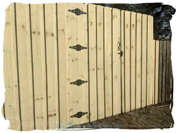 Add a double gate (8' to 10' wide) to any of the styles above.
