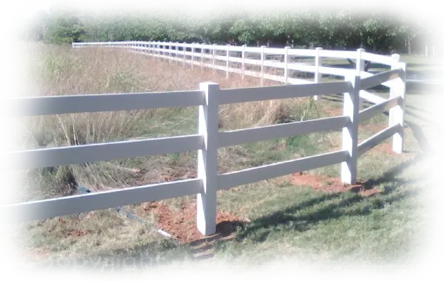 White Vinyl Ranch Fence In Lake County by Gifford Fence