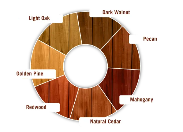 Available Stain Colors from Ready Seal