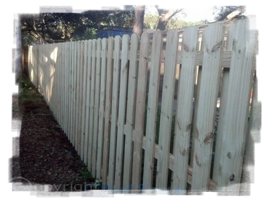 Custom Shadowbox Wood Privacy Fence Installation in Debary FL