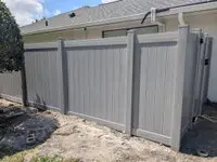 Catalyst Coastal Cedar Wood Look Vinyl Privacy Fence