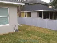 Coastal Cedar Wood Look Vinyl Privacy Fence