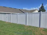 Coastal Cedar Wood Look Vinyl Privacy Fence