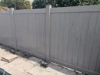 Catalyst Coastal Cedar Wood Look Vinyl Privacy Fence